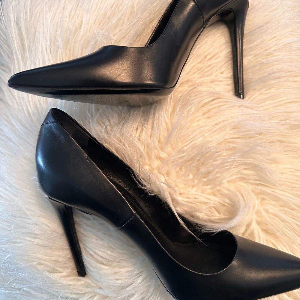 Alexander Wang black leather heels.  Great condition.